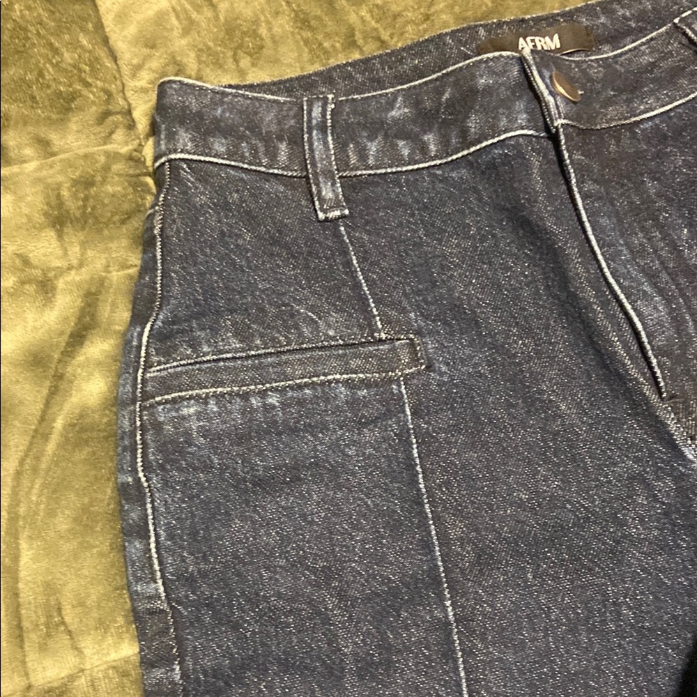 AFRM High Rise Denim Capri - Picture 7 of 9